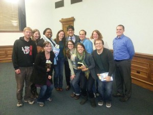 TLAM Student Group with Sherman Alexie