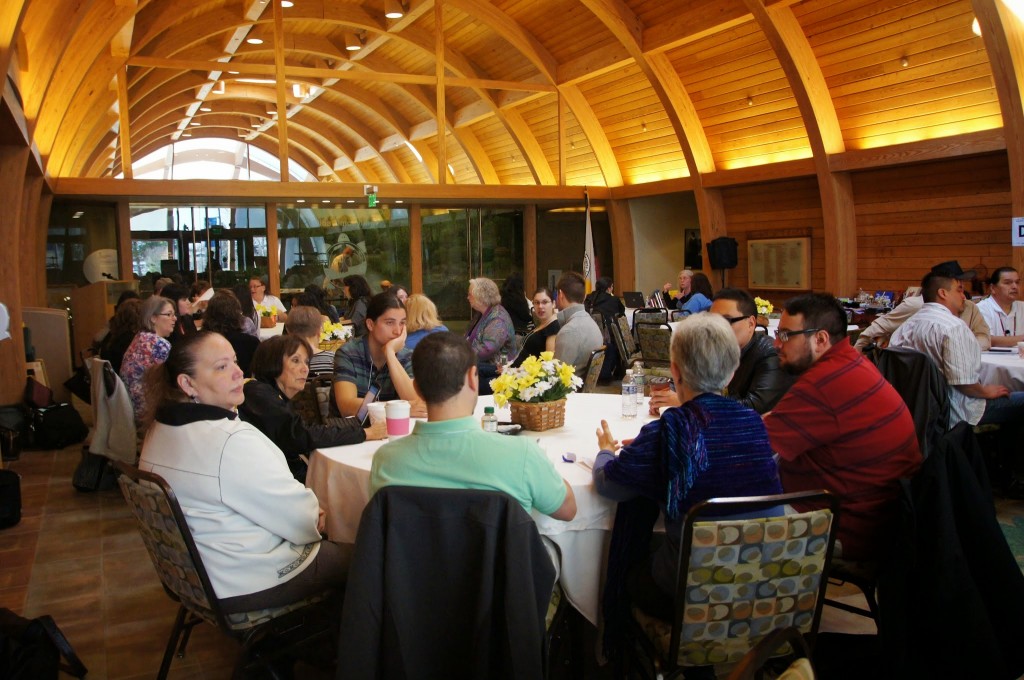 Splitting up by institution type meant packed tables and roaring conversations during our morning talks. This allowed for topics and questions specific to libraries, museums, and archives to be asked and answered peer to peer. 