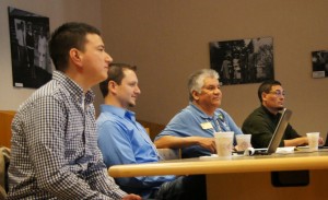 Willie Johnson, second from right, said during the class, “If you rely on the community to assist you, you will always be successful.”