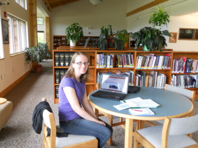 Jenny at CMN Library