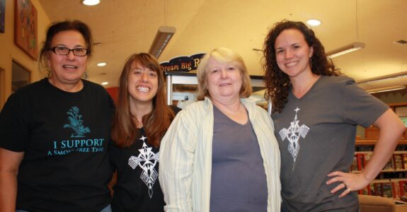 Cynthia, Robin, Caryl, and Katelyn -- our last day at LCO